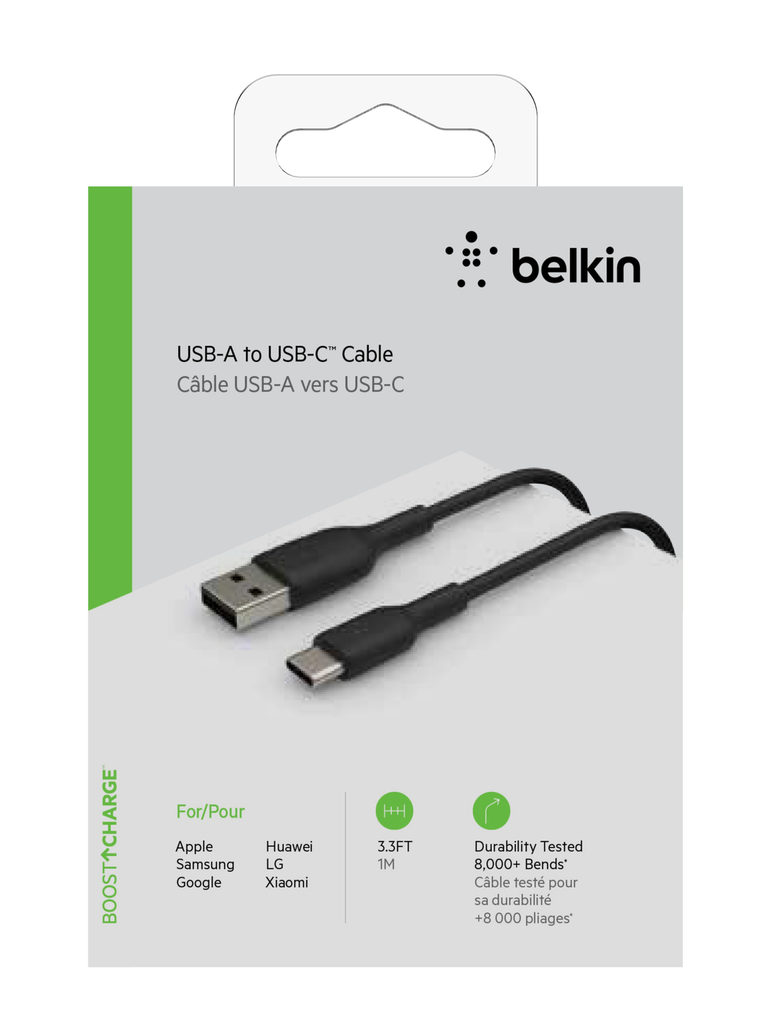 Usb-C To Usb-A Cable Black 1M