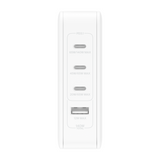 Cargador De Pared De 4 Puertos Con 3 Entradas Usb C y 1 Entrada Usb A De 140W Blanco