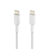 Cable Trenzado Usb-C A Usb-C Blanco 1M