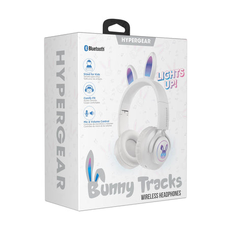 Auriculares Hypergear inalámbricos con luz Bunny Track beige