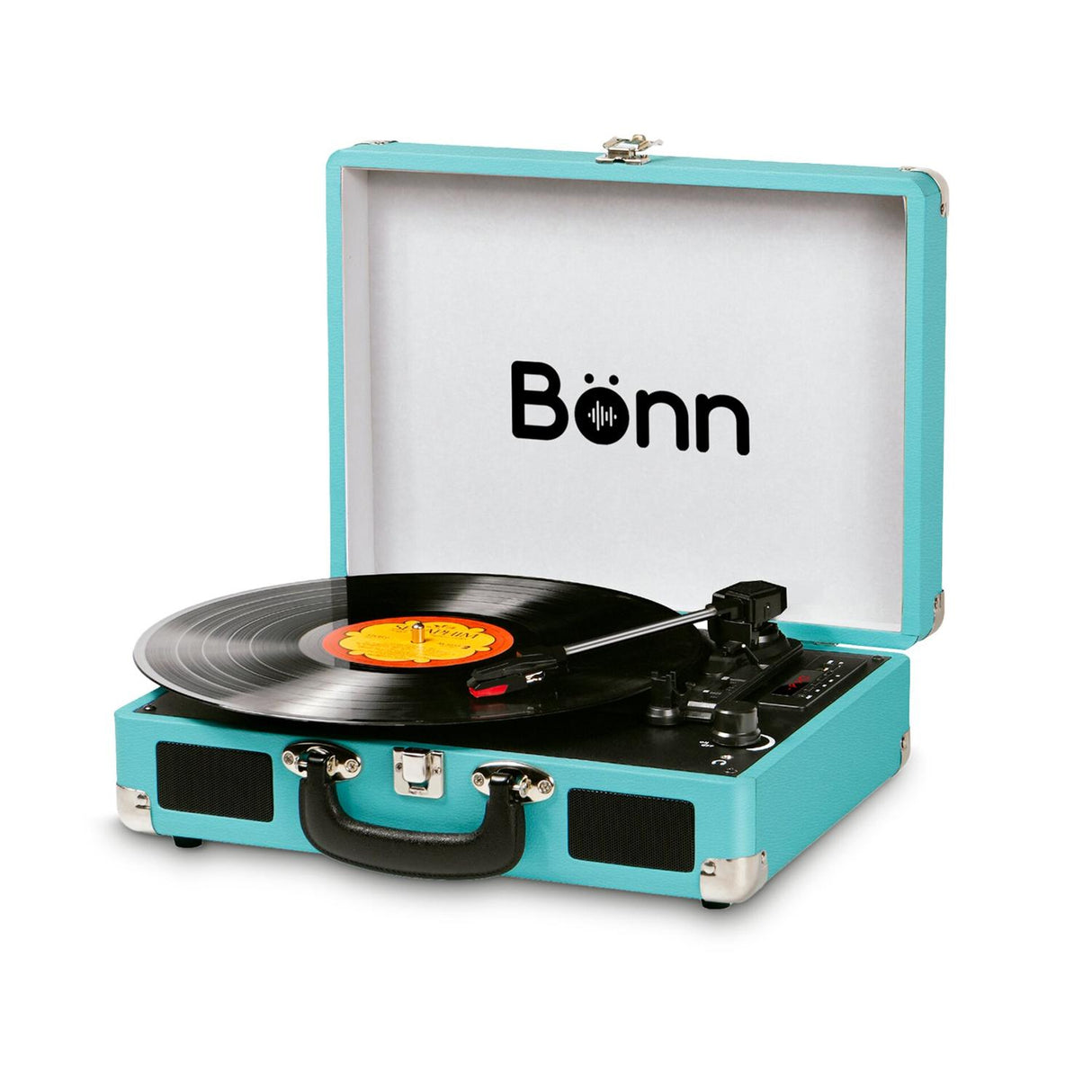 Bonn Bluetooth Record Player Suitcase - Blue